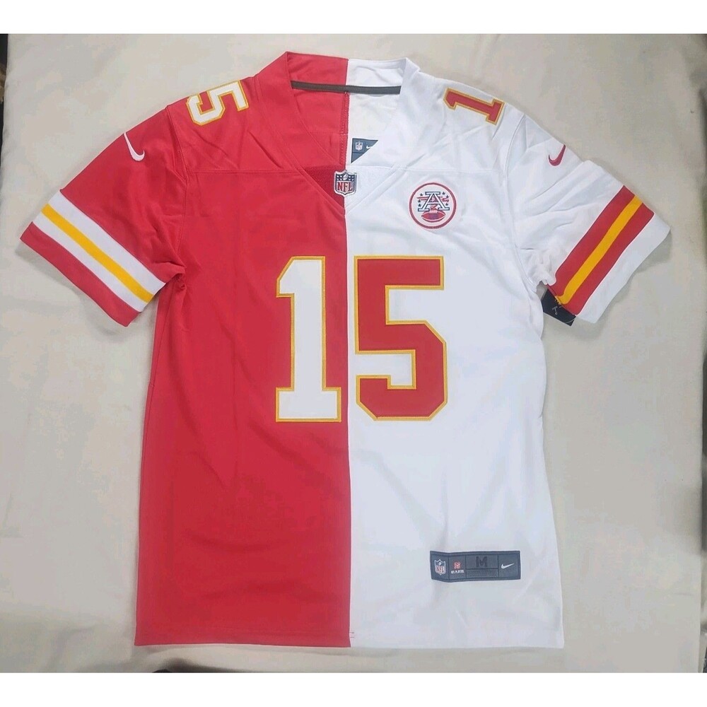 Kansas City Chiefs Patrick Mahomes 15 Jersey Red/White Men's Size Large